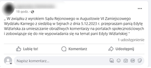 screen publicznych przeprosin.